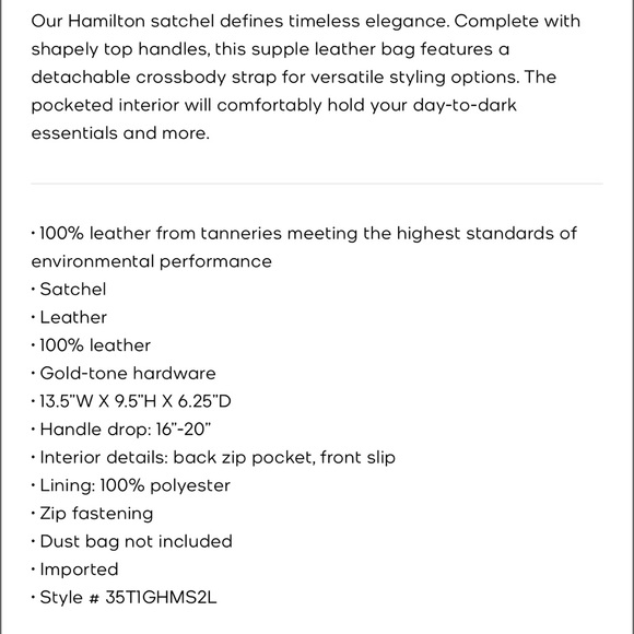 Michael Kors Hamilton Satchel - Picture 10 of 10